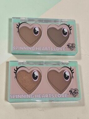 KimChi Chic Beauty Spinning Hearts Eyeshadow Duo in Toffee Cake + Cafecito